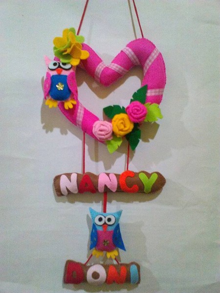 Hanging door love juntai 